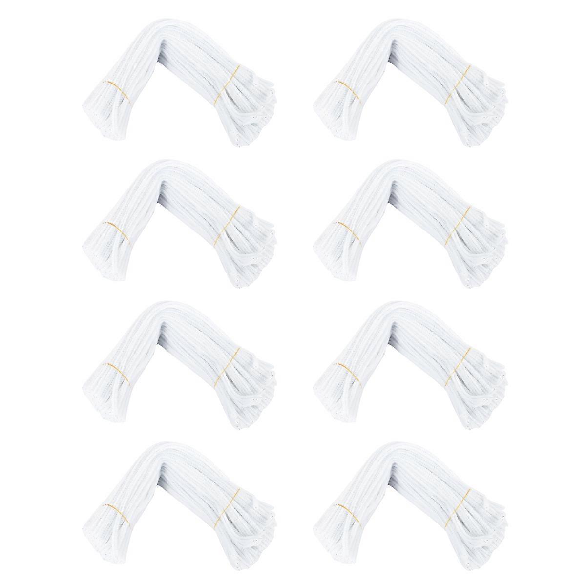 100 Pcs 30cm creation pipe cleaners, white