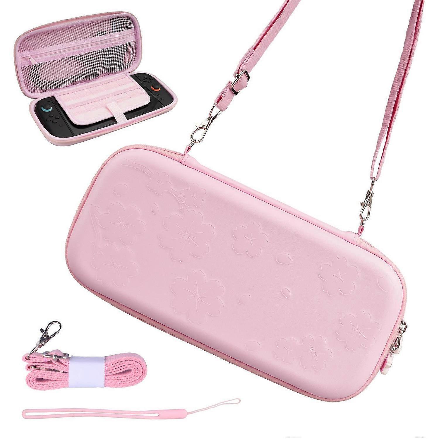 For Nintendo Switch 2 Sakura Print Crossbody Bag