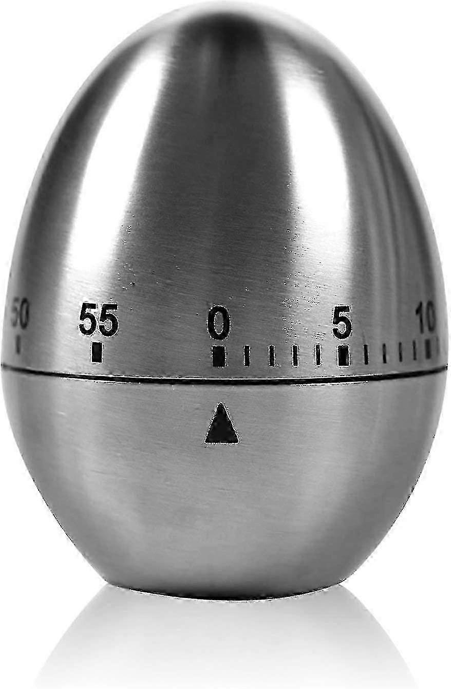 Turata Timepiece Short -term Knife Egg Kitchen Timer Egg -shaped Funny Egg Clock Stainless Steel Rust -free Short -term Alarm Clock With Stopwatch Han