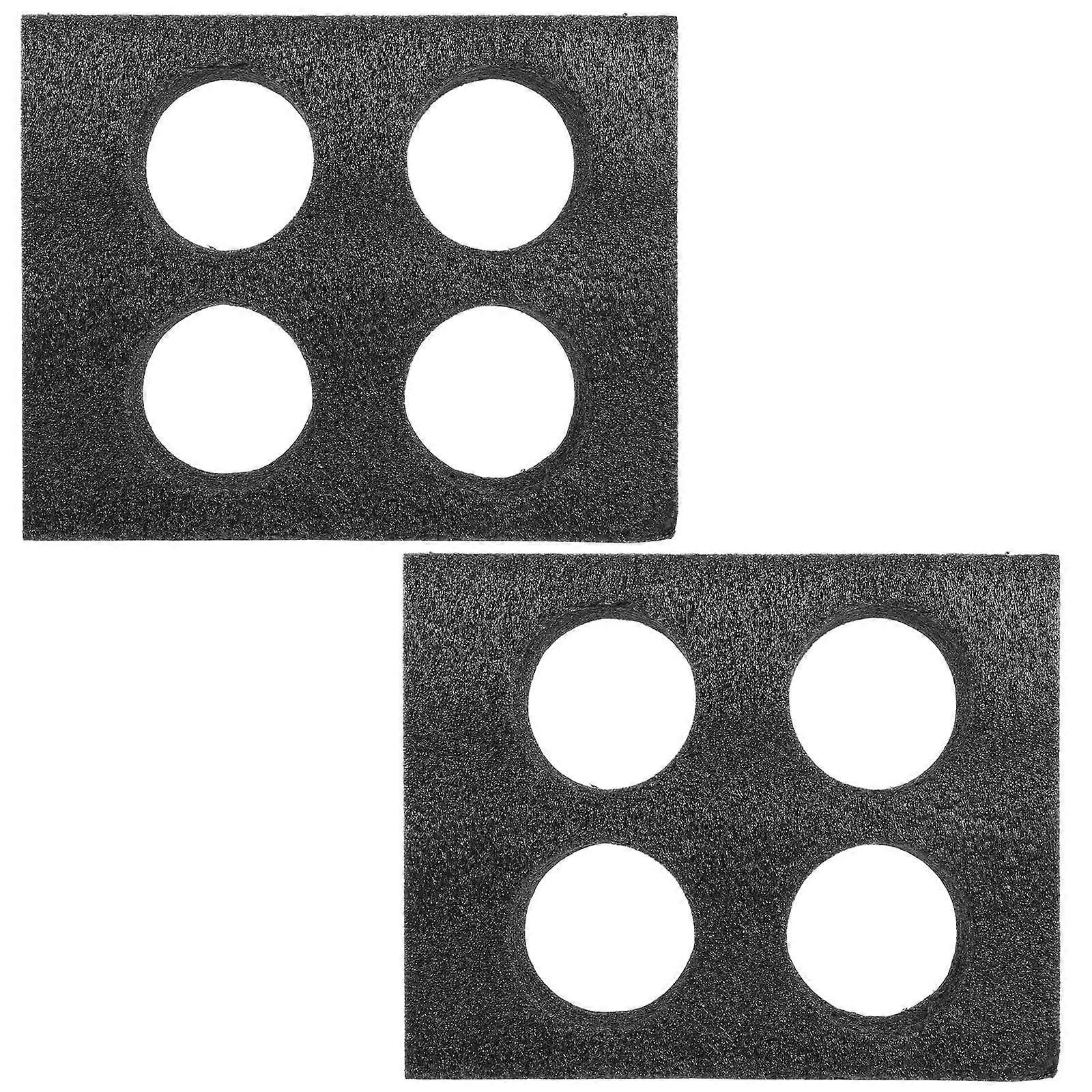 Black Foam Cup Glass Holder for Takeout Beverage 8Pcs Fixing