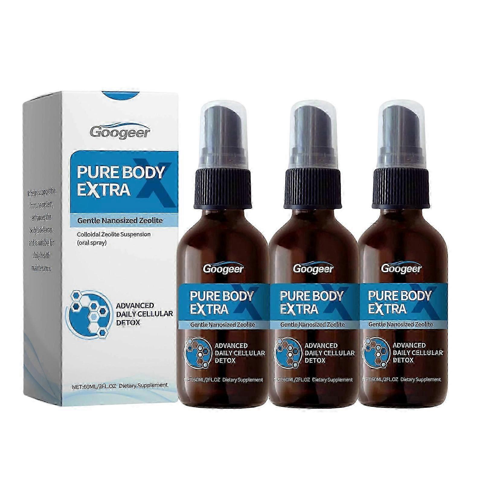 1-3X Oral Body Cleanse Spray - Energizing & Sleep Enhancing Formula with Gluconolactone, 60ml