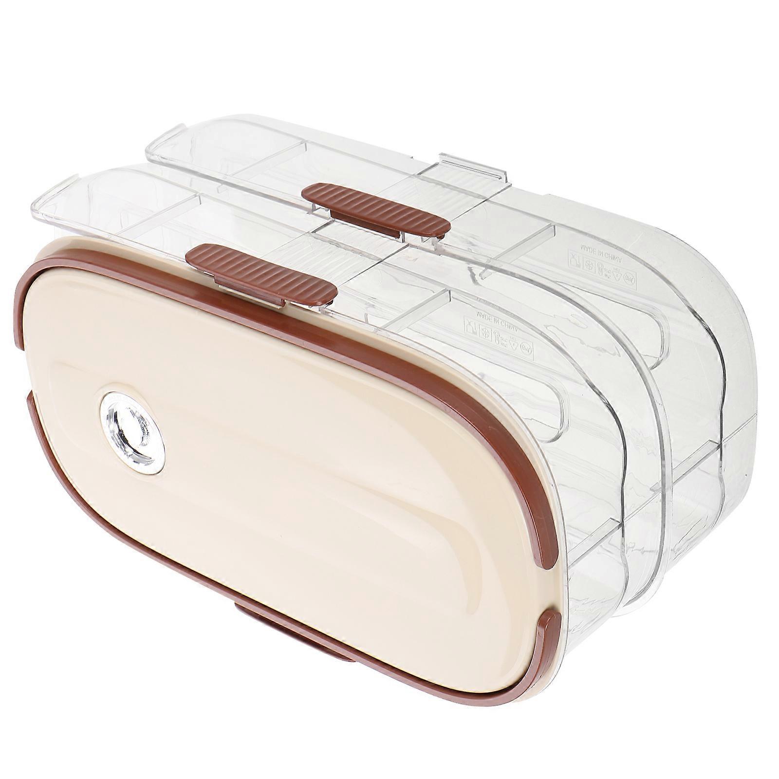 Egg Storage Rack For Refrigerator Use In Beige With Fine Workmanship 1Set