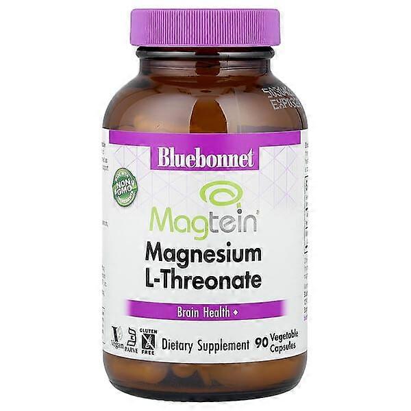 Bluebonnet Nutrition, MagteinÃÂÃÂÃÂÃÂÃÂÃÂÃÂÃÂ® Magnesium L-Threonate, 90 Vegetable Capsules (48 mg per Capsule)