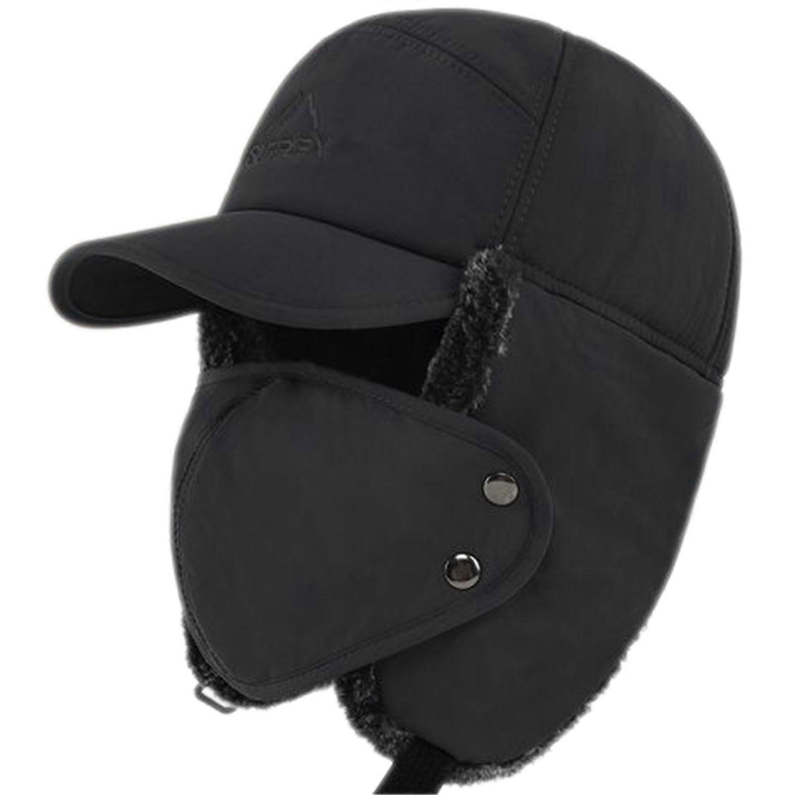 Mens Hats With Flaps Thicken Cold Weather Ski Mask for Daily Cold Protection