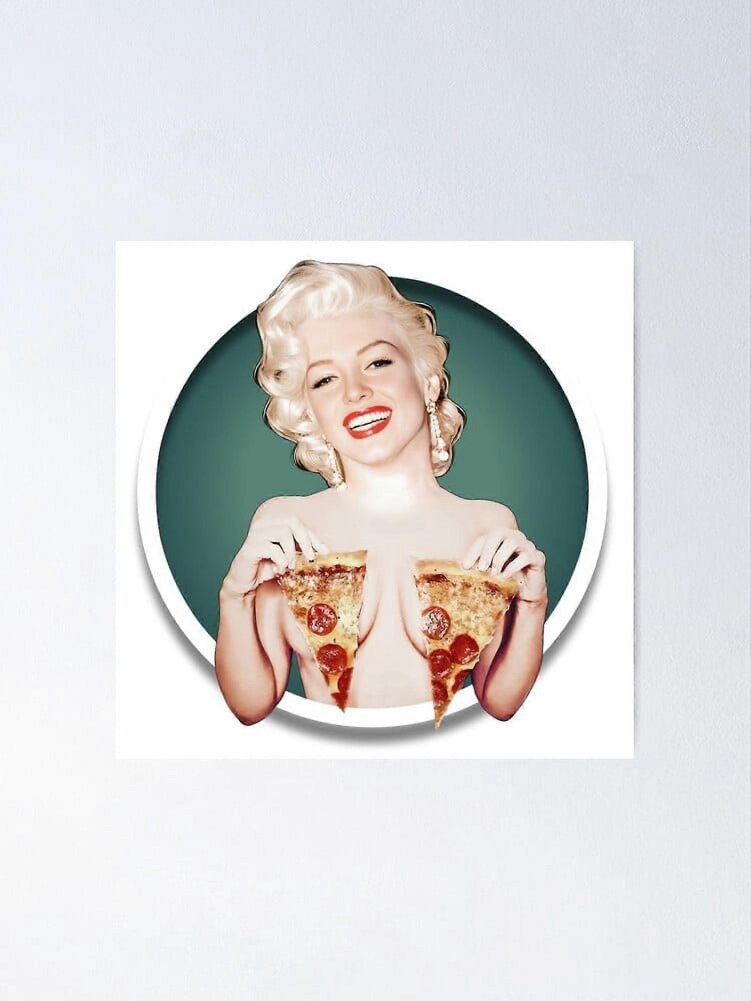 Marilyn Monroe - Pizza Moderne Kunstdekoration Uindrammet