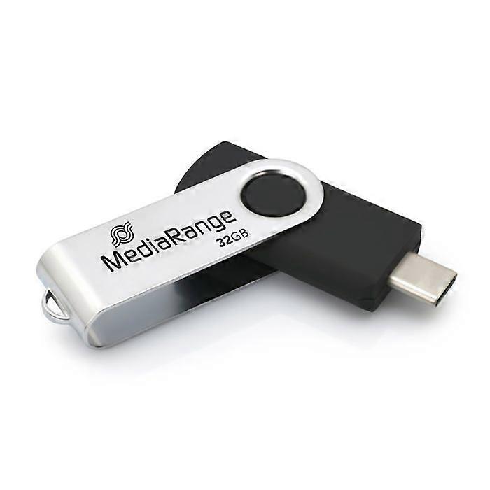 USB Key - MediaRange - MR1952 - Type-C 3.2 Gen 1 - 32 GB - Silver/Black