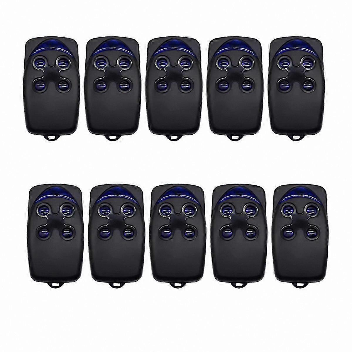 10 Pack 433MHz Garage Door Remote Control Opener with 4 Buttons Rolling Code Handheld Transmitter for Compatible Systems