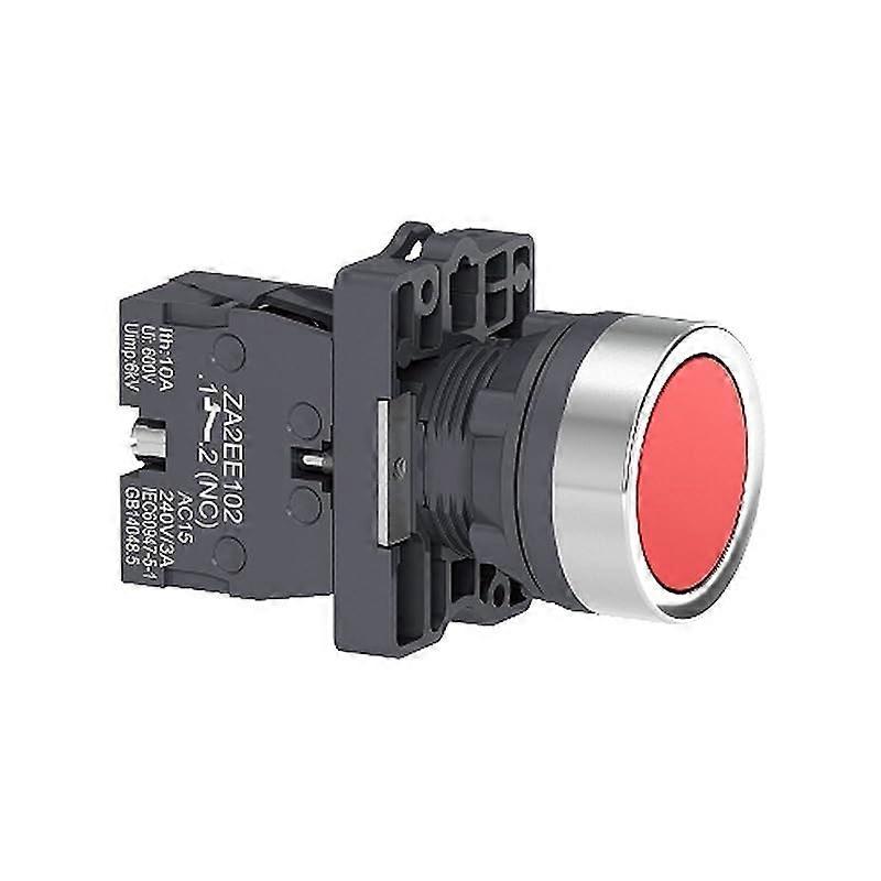 Flat Reset Button 1NO Red | 5V