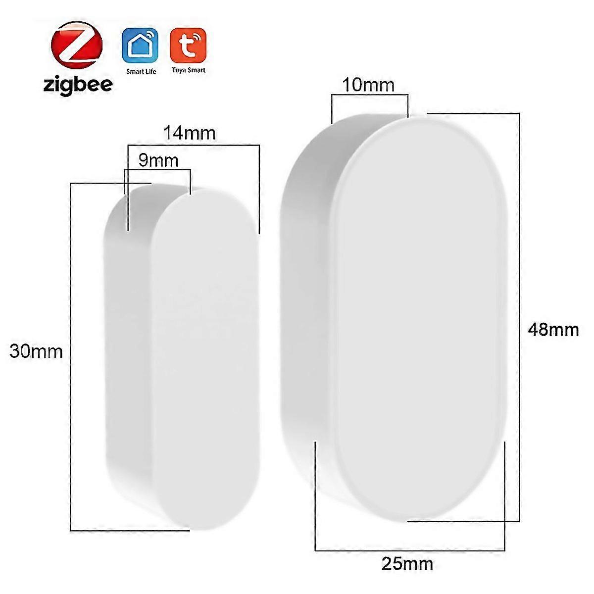 For Tuya Zigbee 30 Smart Door Window Sensor Home Detectors Security Protect Alarm