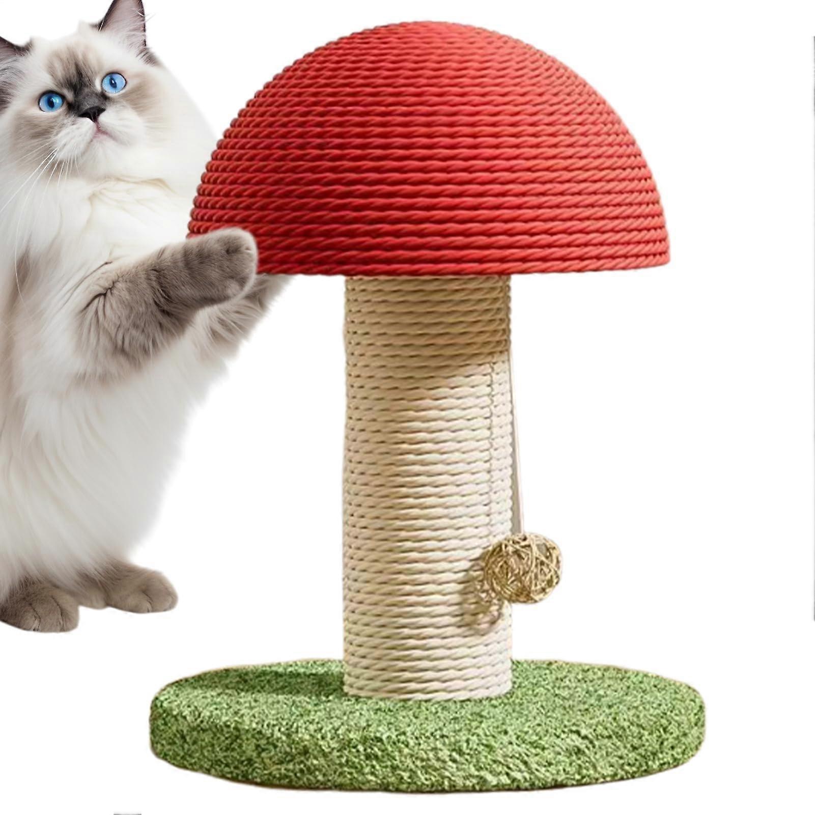 Scratching Post For Cats  Natural Sisal Cat Tower, Elevated Vertical, Ergonomic Design, Interactive Exercise Toy