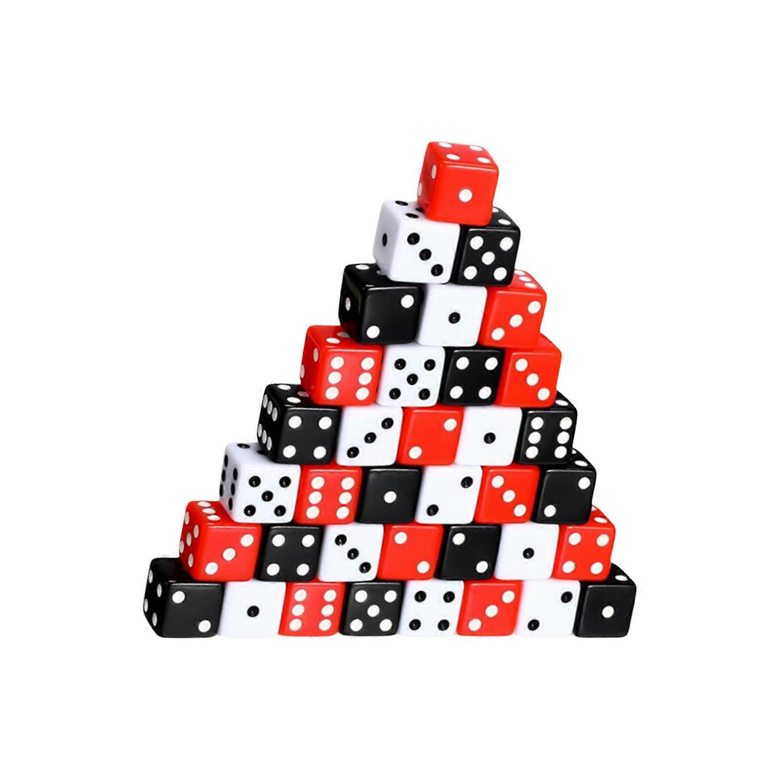 36Pcs Unique Acrylic Mult Sided Game Dices Round Corner Role Playing Dices 6 Sided Table Game Dices Smooth Multicolor