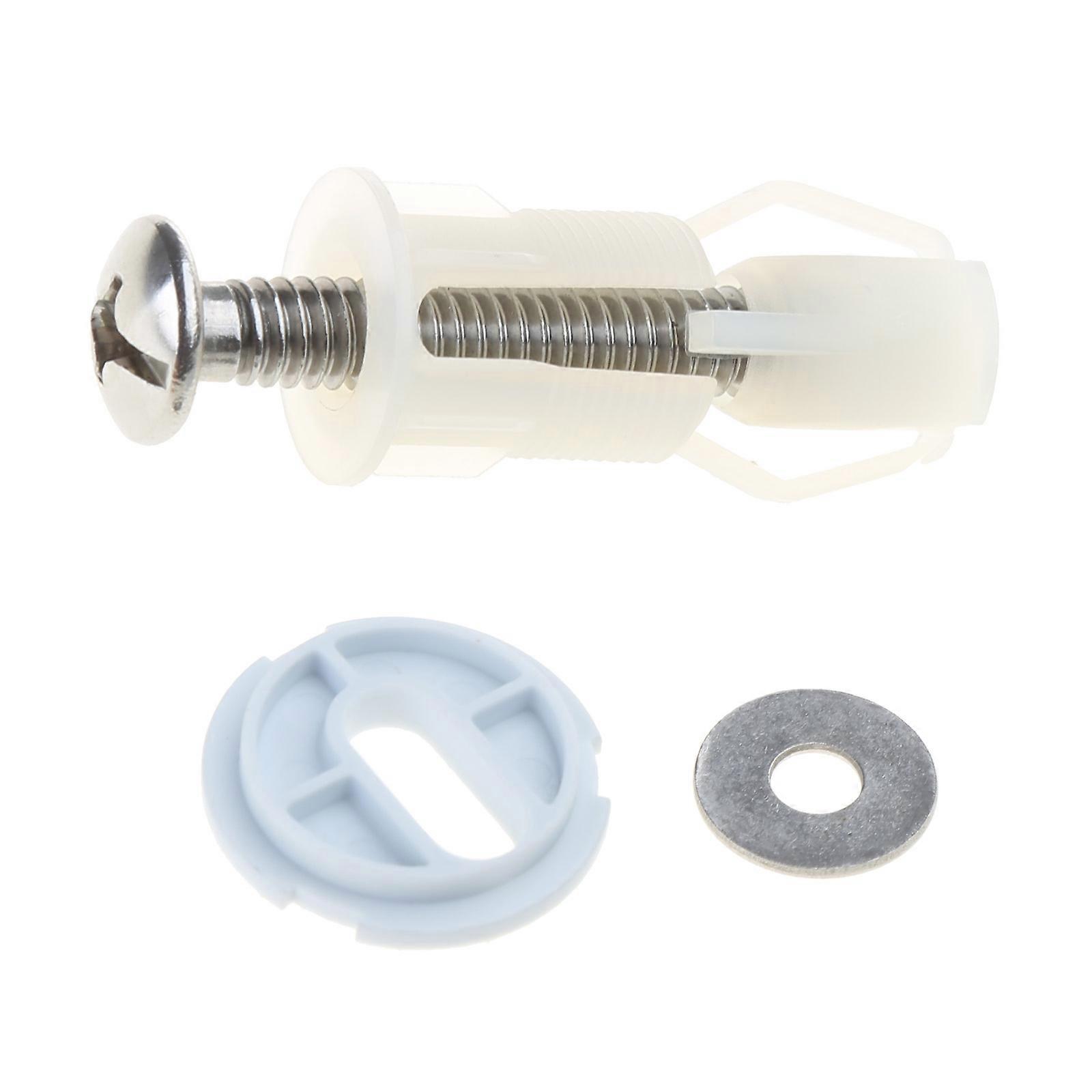 Easy-to-Install Toilet Seat-Hinges Bolt Screw Toilet-Seat Fixing Expanding-Top Nut Screw Replacement Part 18mm Spacer Multicolor