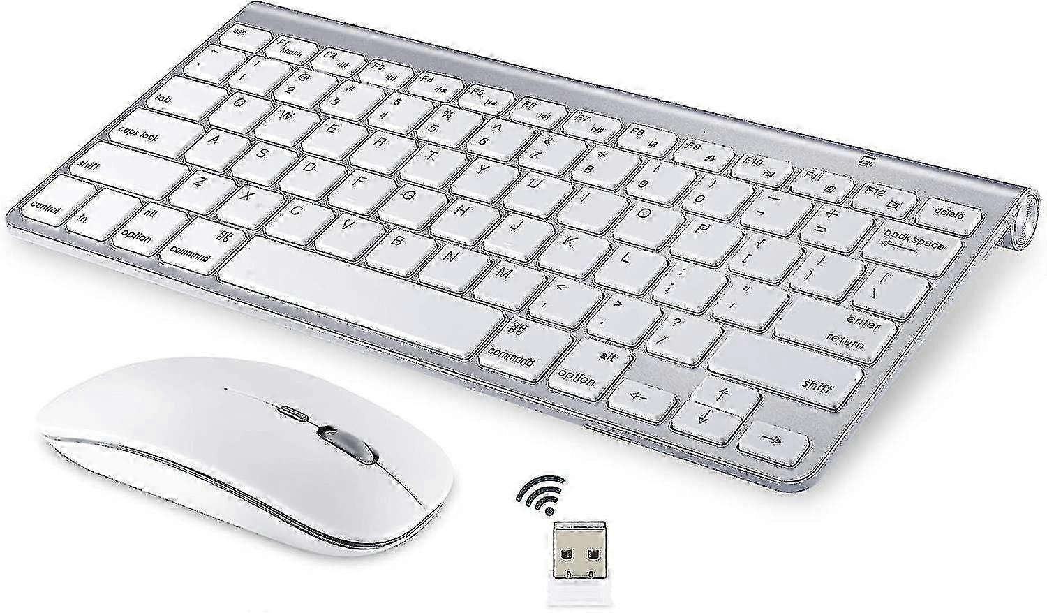 Teclado e mouse sem fio para Apple Imac Windows ou Android (2.4g wireless)
