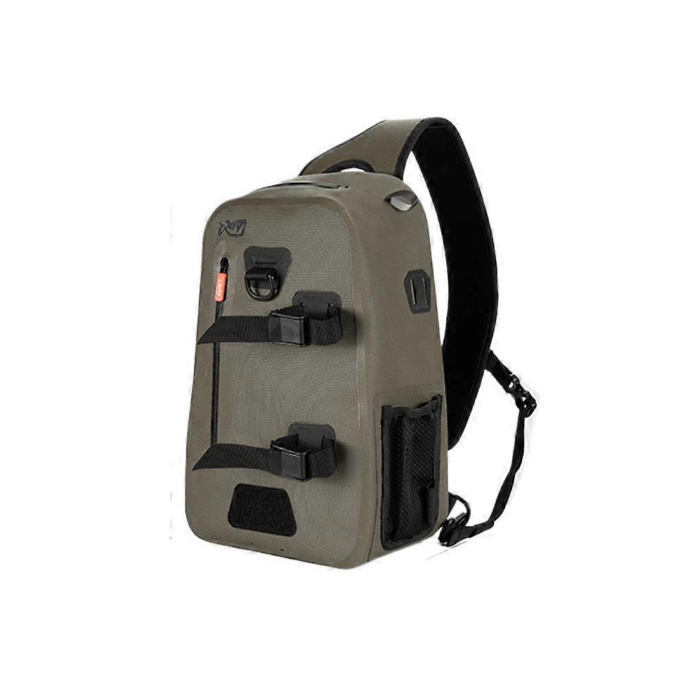 Waterproof Floating Fishing Bag with Adjustable Straps and Rod Storage Compartments
