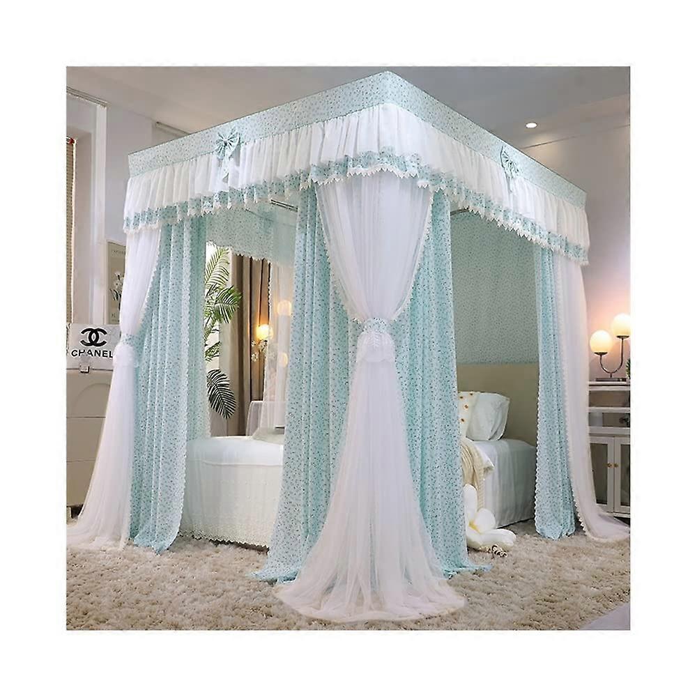 Mosquito Net For 1.8m Bed Princess Style Luxury Canopy Blackout Dustproof Easy To Install Size 1.8x2.2x2m Color Style 5