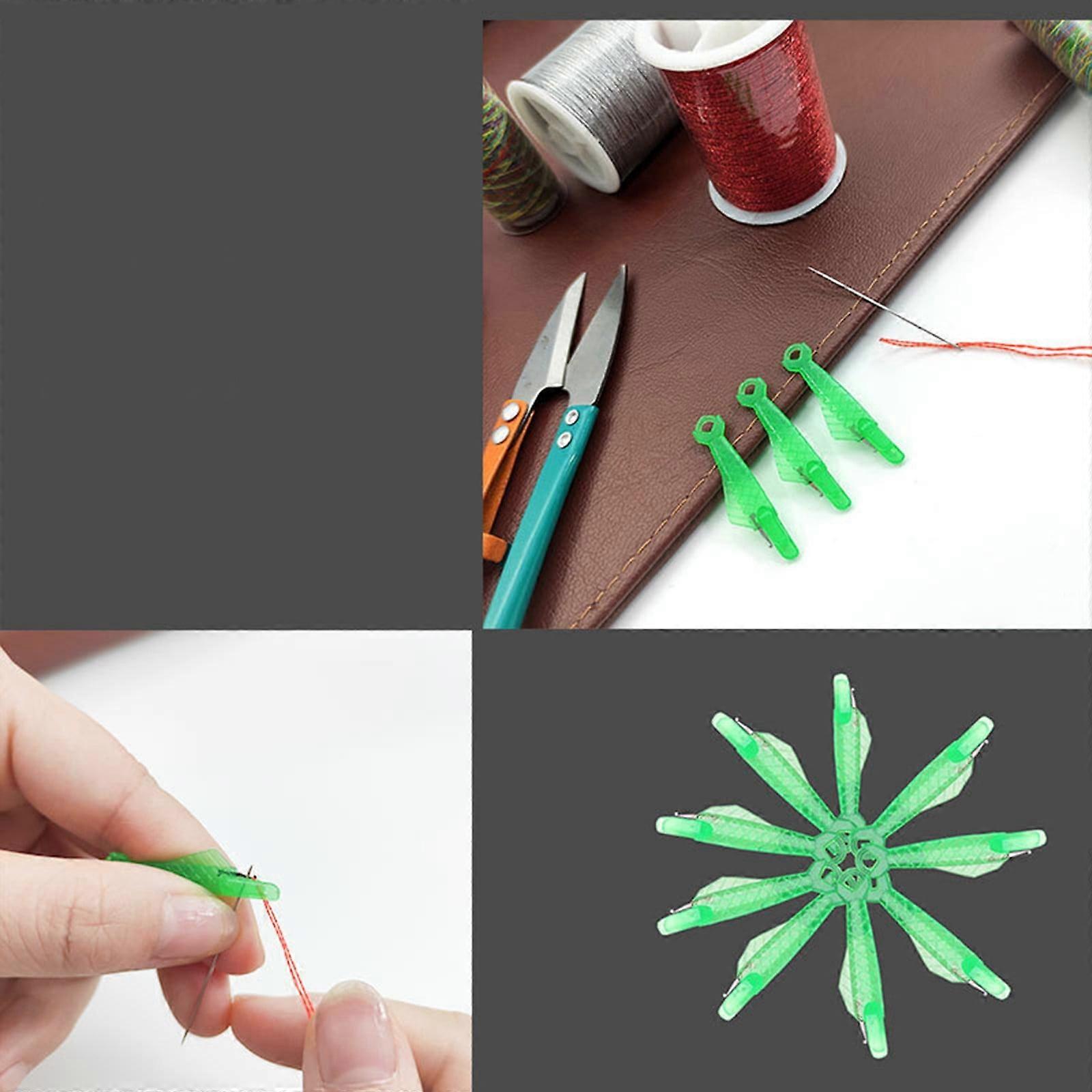 5PCS Fish Shape Plastic Needle Threaders for Hand & Machine Sewing, Crafting, DIY - Compatible with Sewing Needles