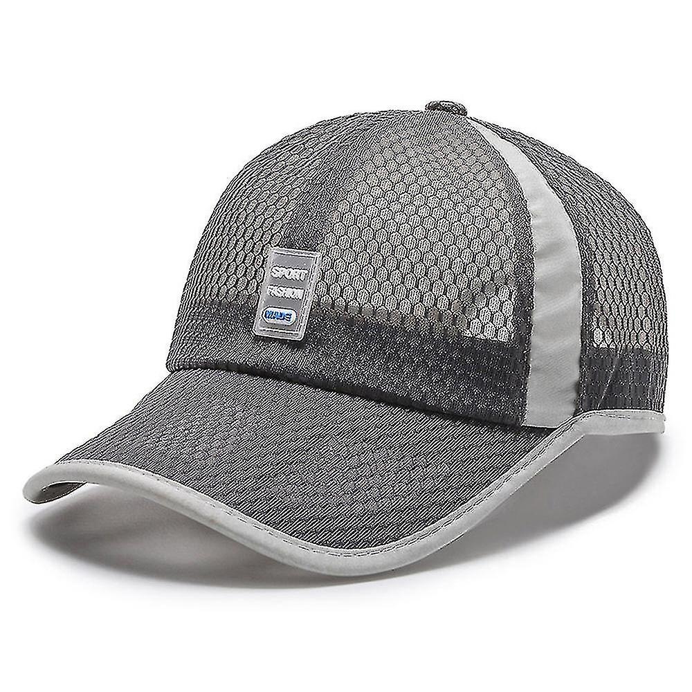 Hats Mesh Breathable Cap Sun Hat Dark Gray