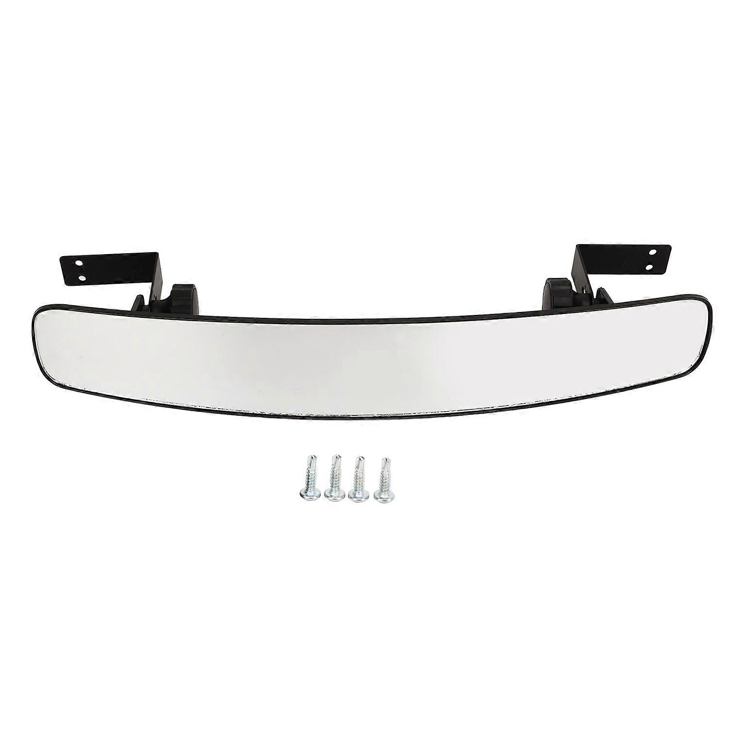 Golf Cart Rear View Mirror Curved Design Wide Clear View Easy to Install Replacement for Club Car