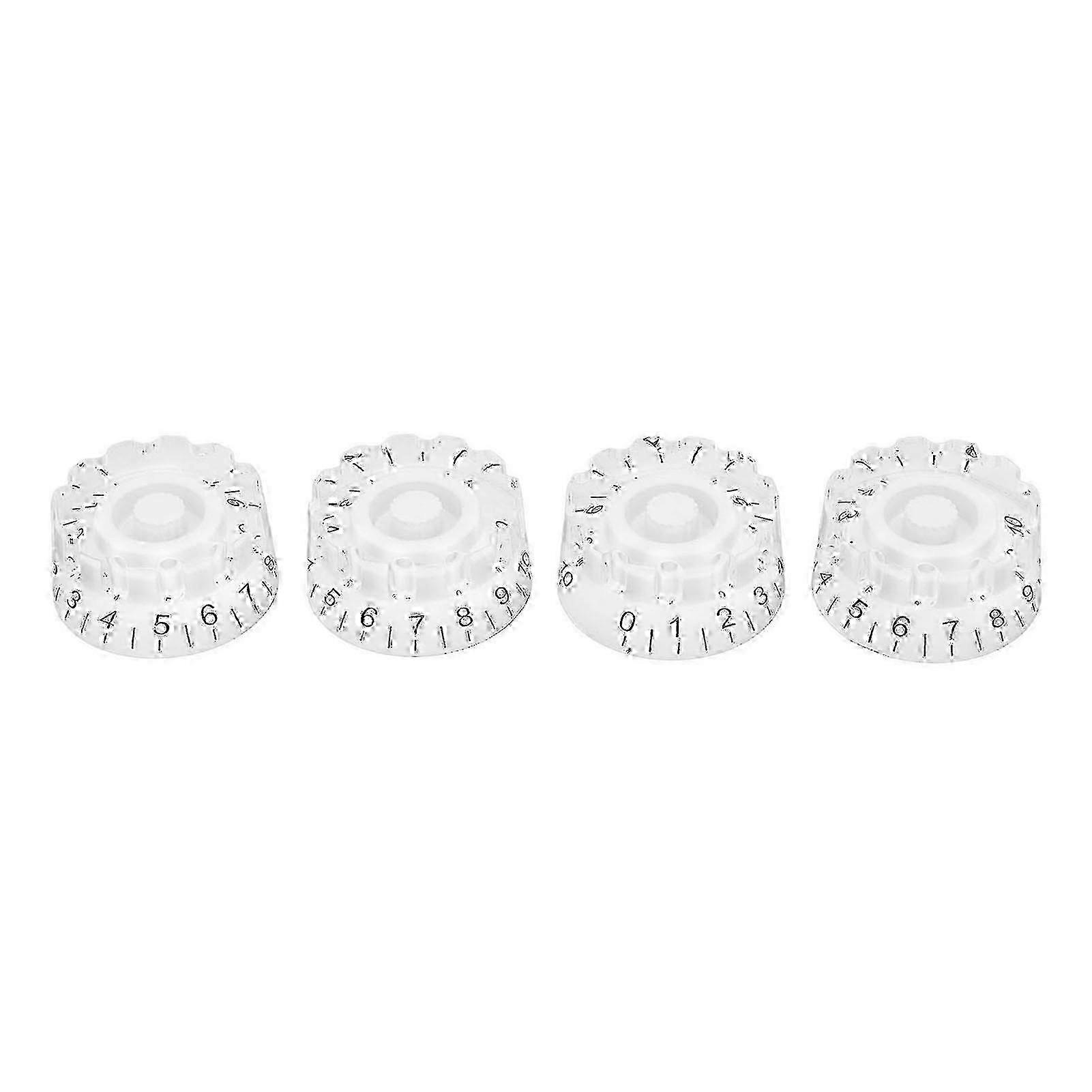 Volume Knob, Set of 4, Transparent with Clear - Marked Numbers, for Easy Adjustment, Ideal Replacement Parts