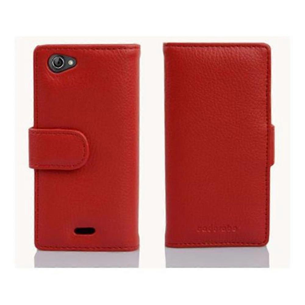 Περίπτωση για sony Xperia J πτυσσόμενη τηλεφωνική περίπτωση - κάλυψη - με τη λειτουργία στάντ και το διαμέρισμα καρτών