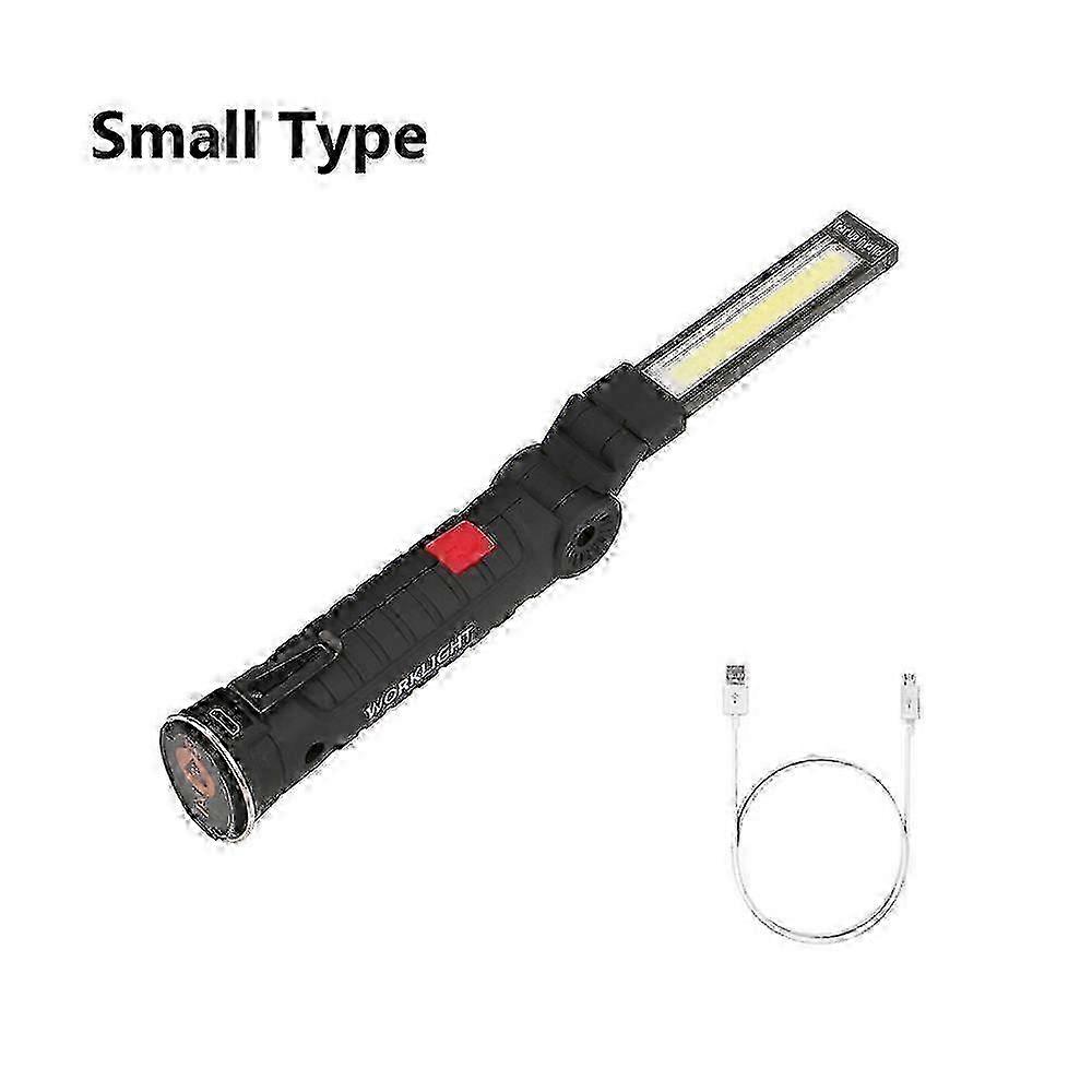 USB Multi-function COB Magnet Auto Repair Work Light LED Red Light Warning Light Flashlight Maintenance Work Light