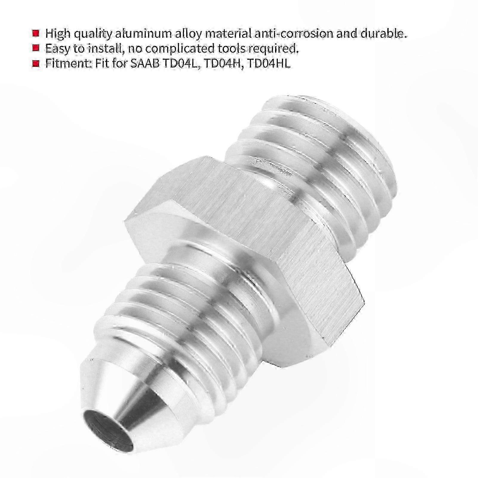 M12x1.5mm Turbo Oil Feed Adapter for TD04L TD04H TD04HL Compatible with SAAB Engines SZRH