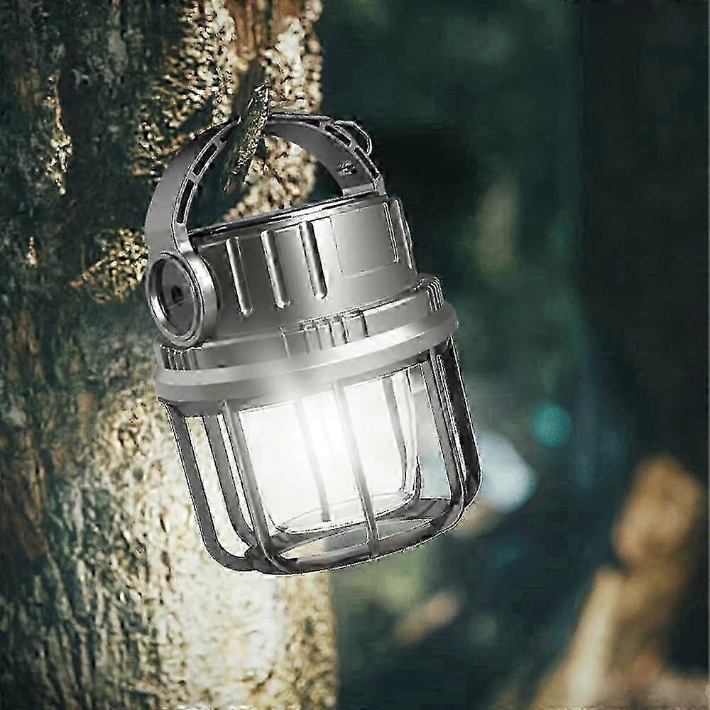 Camping Lighthouse, Sloar Panel and 3 Light -source lanterns 6 Lighting mode, 2400 MAH USB Port Charger