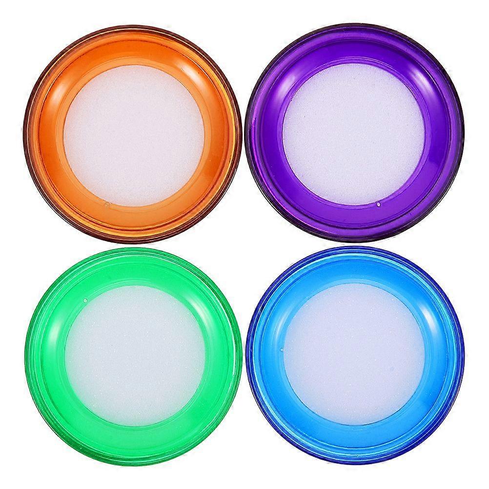 4Pcs Finger Wetting Sponge Cup Moistener Handy Finger Wetting Tool Finger Sponge Moistener for Counting Money Sorting Papers Documents