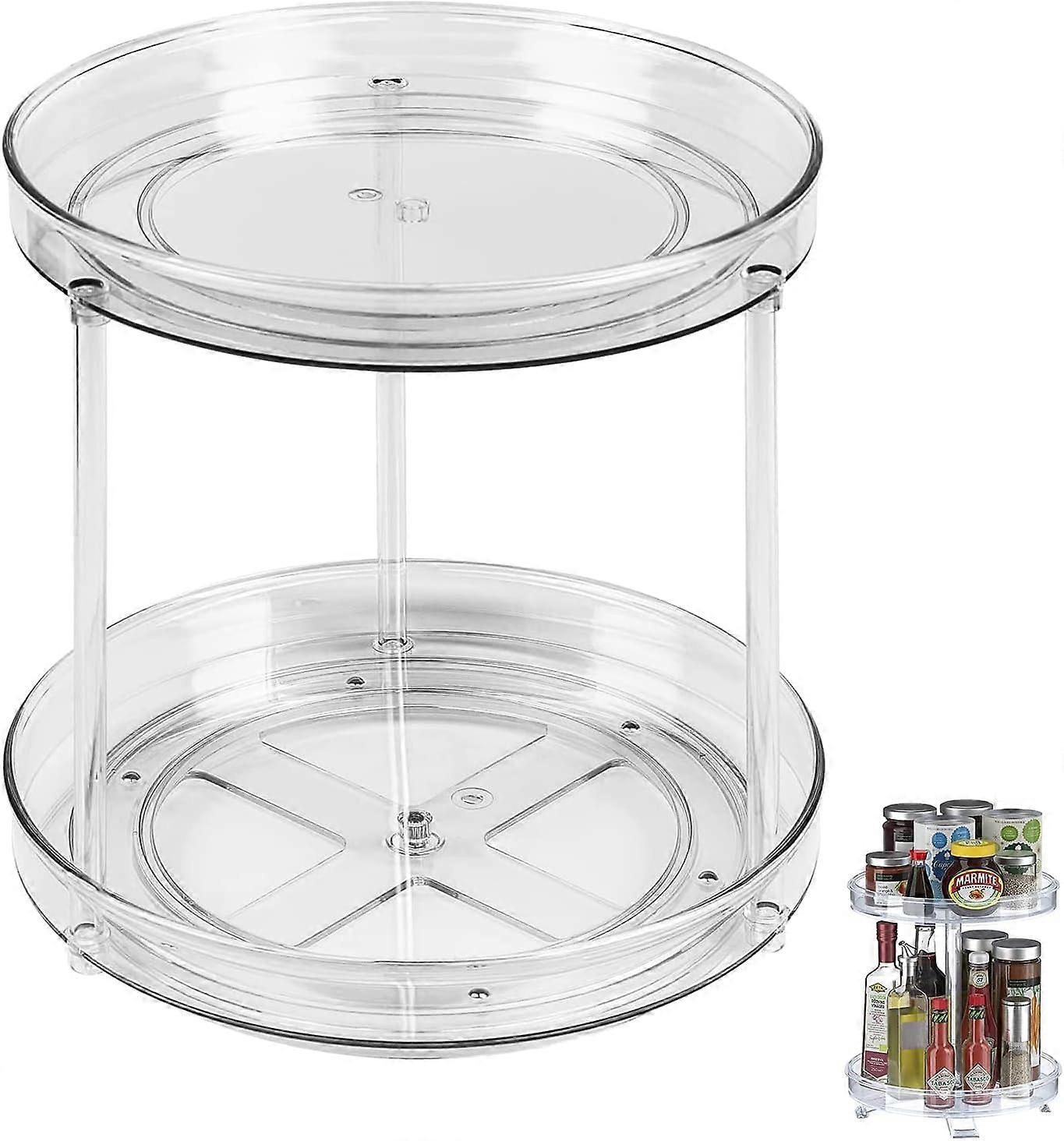 Shelf storage box, multi-function spice rack, kitchen rotating spice rack, rotating spice rack, transparent