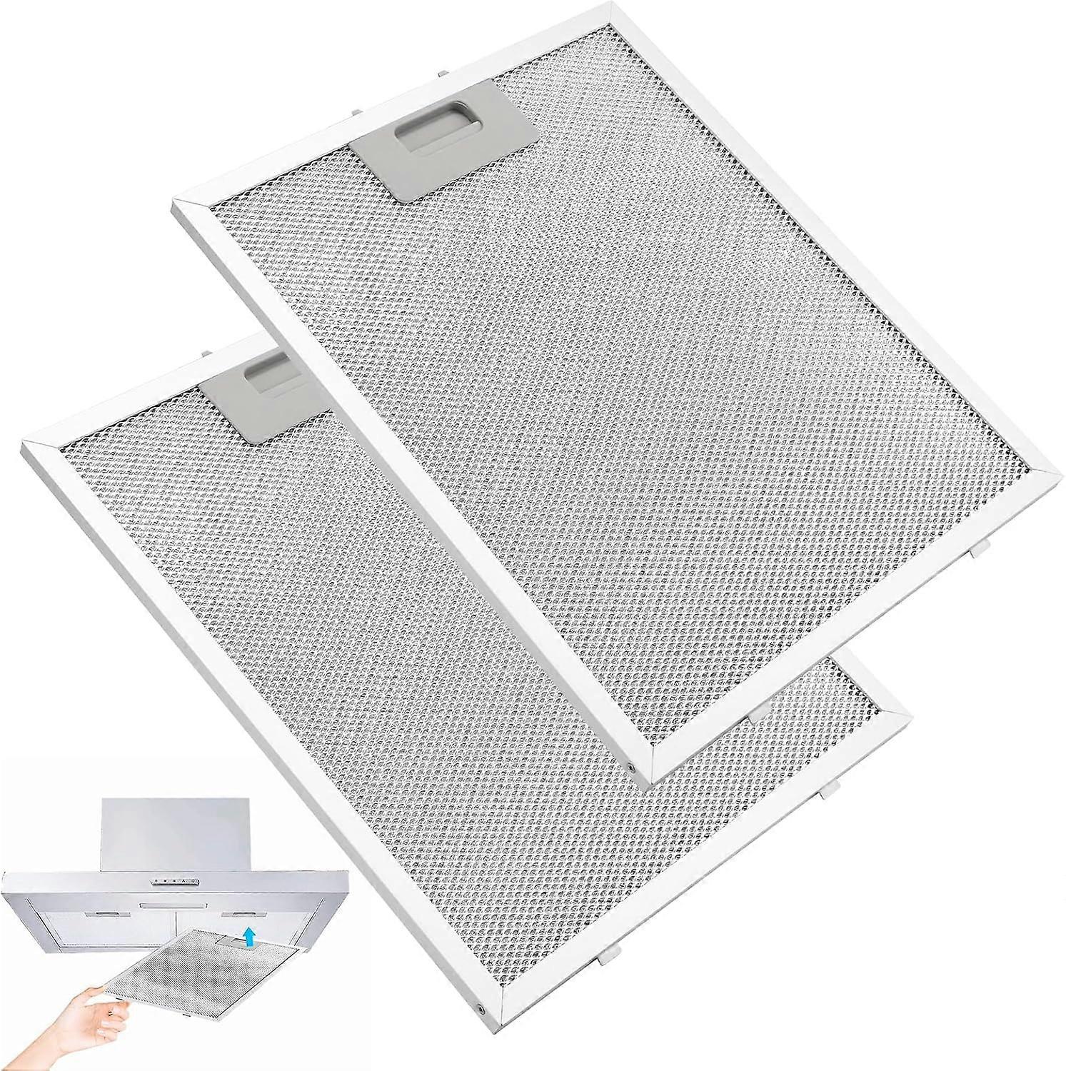 2 Pack Universal Cooker Hood Filter Replacement 320 x 260mm