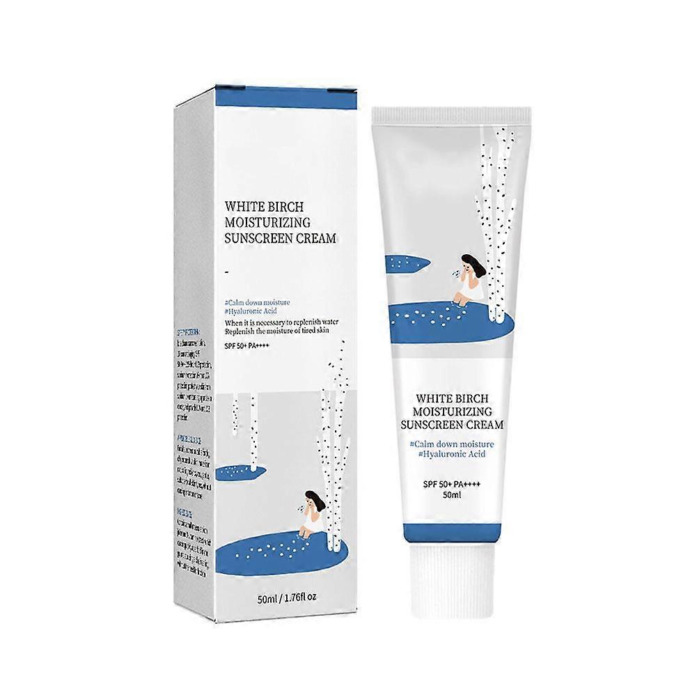 50ml Hydrating Sunscreen with Collagen and Hyaluronic Acid SPF 50 Lightweight Non-Greasy UVA UVB Protection