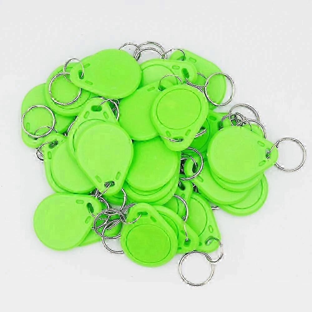 100pcS/lot 13.56MHz IC M1 Keyfobs Tags Access Control Key Finder Card Token Attendance Management Keychain key 2025