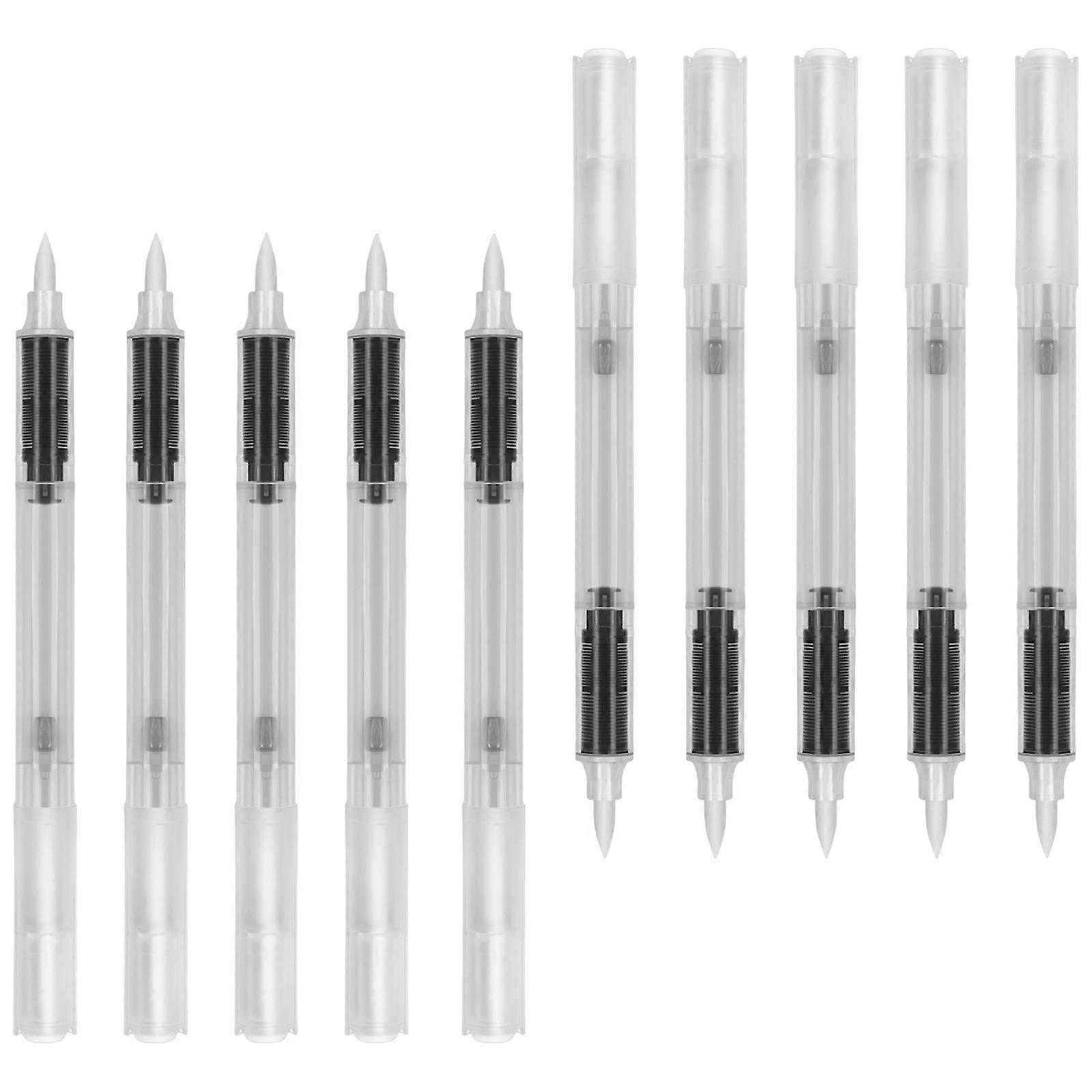 10pcs DIY Refillable Ink Tube Markers Empty Tube Visible Ink Level Lightweight Design Creative Writing Tool Visible Ink Multicolor
