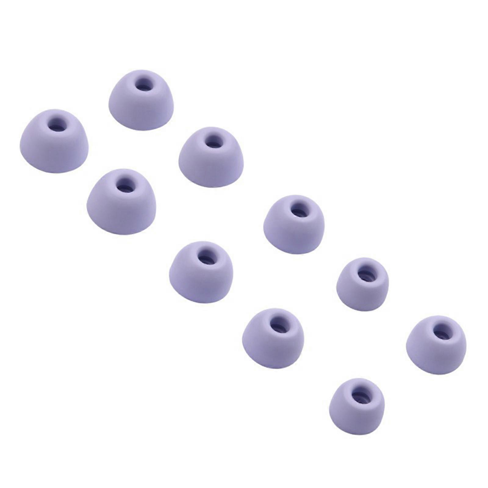 Comfortable Listening Experience Silicone Eartips for PowerbeatsPro2 , Multiple Size Ear Plugs Noise Reductions  Purple