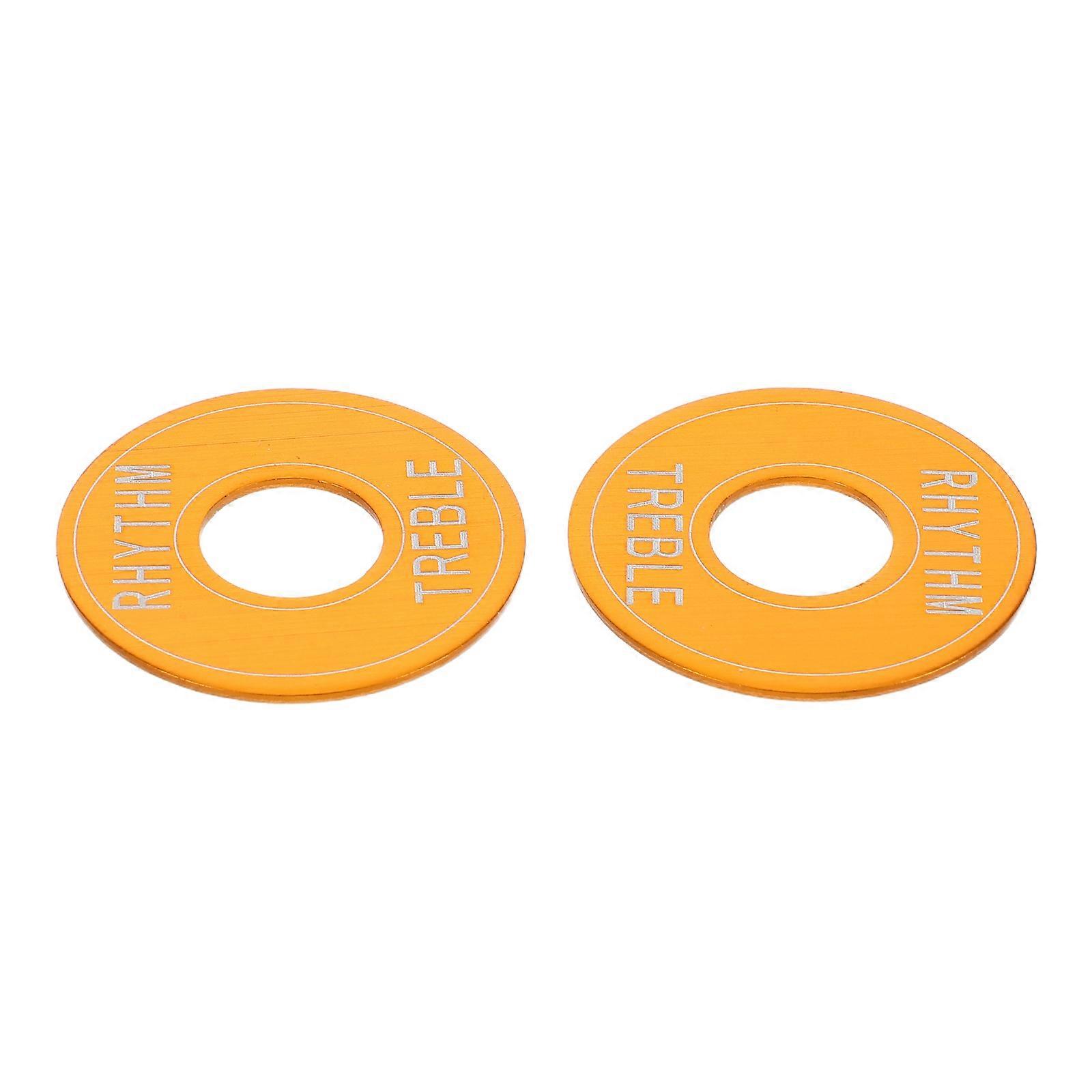 Gold Guitar Support Rings for Rhythm Treble Toggle Switch 2Pcs Set