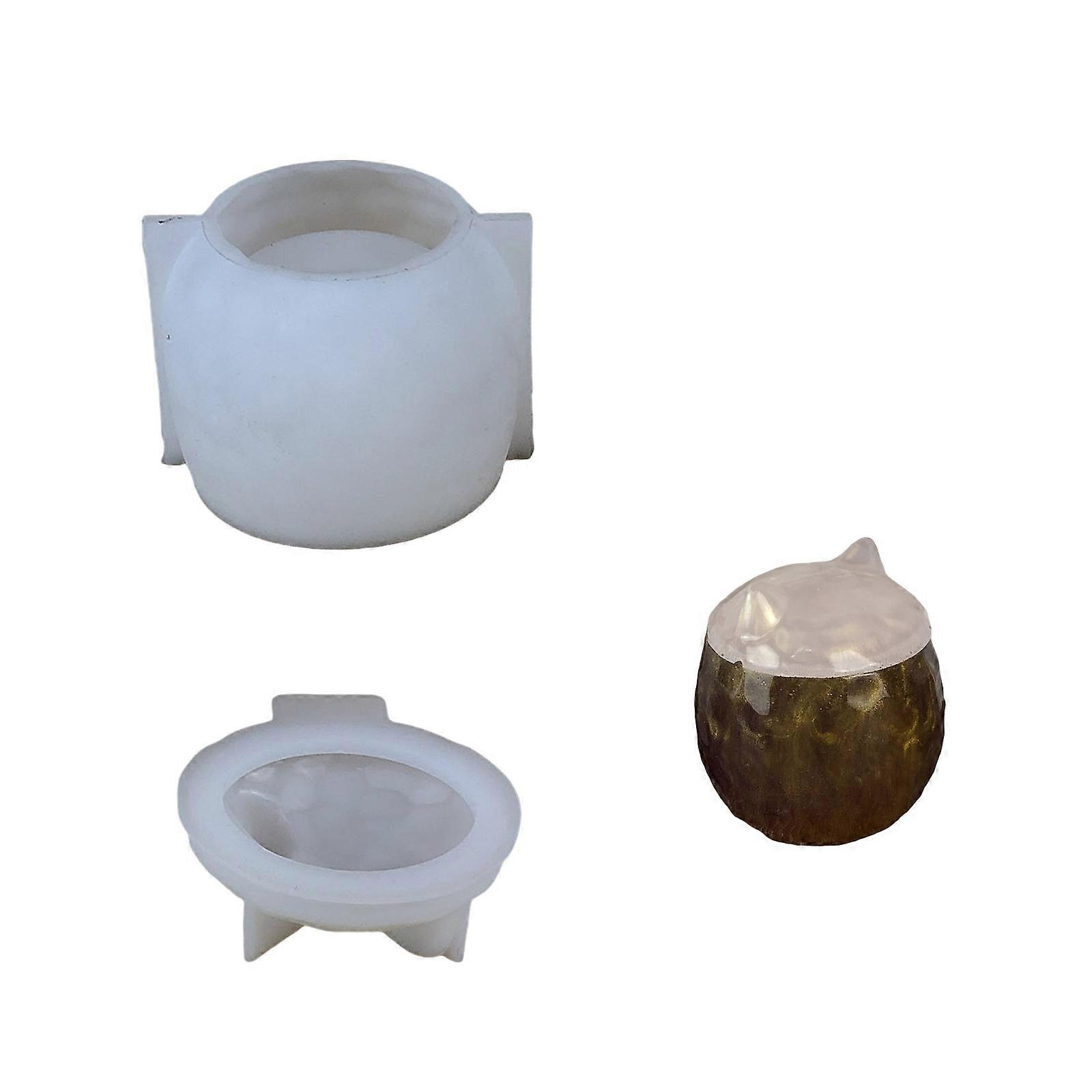 Flexible Silicone Crafting Mould for Making Decorative Ear Designs Jars With Resin pr Polymers Clay Multicolor