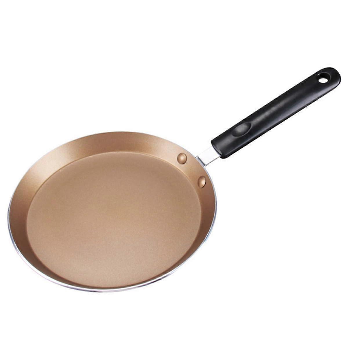 8 Inch Nonstick Frying Pan for Gas and Induction Stoves, Gold Skillet for Steak, Eggs and Omelets