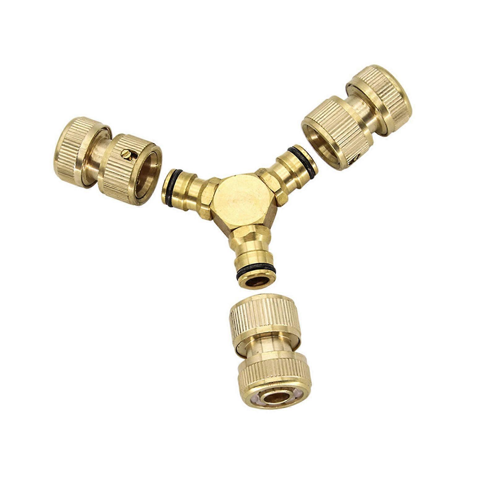 Universal Flows Control Splitters Hose Coupling Strong Quick Release Hose Fitting for Outdoor Cleaning Application Multicolor