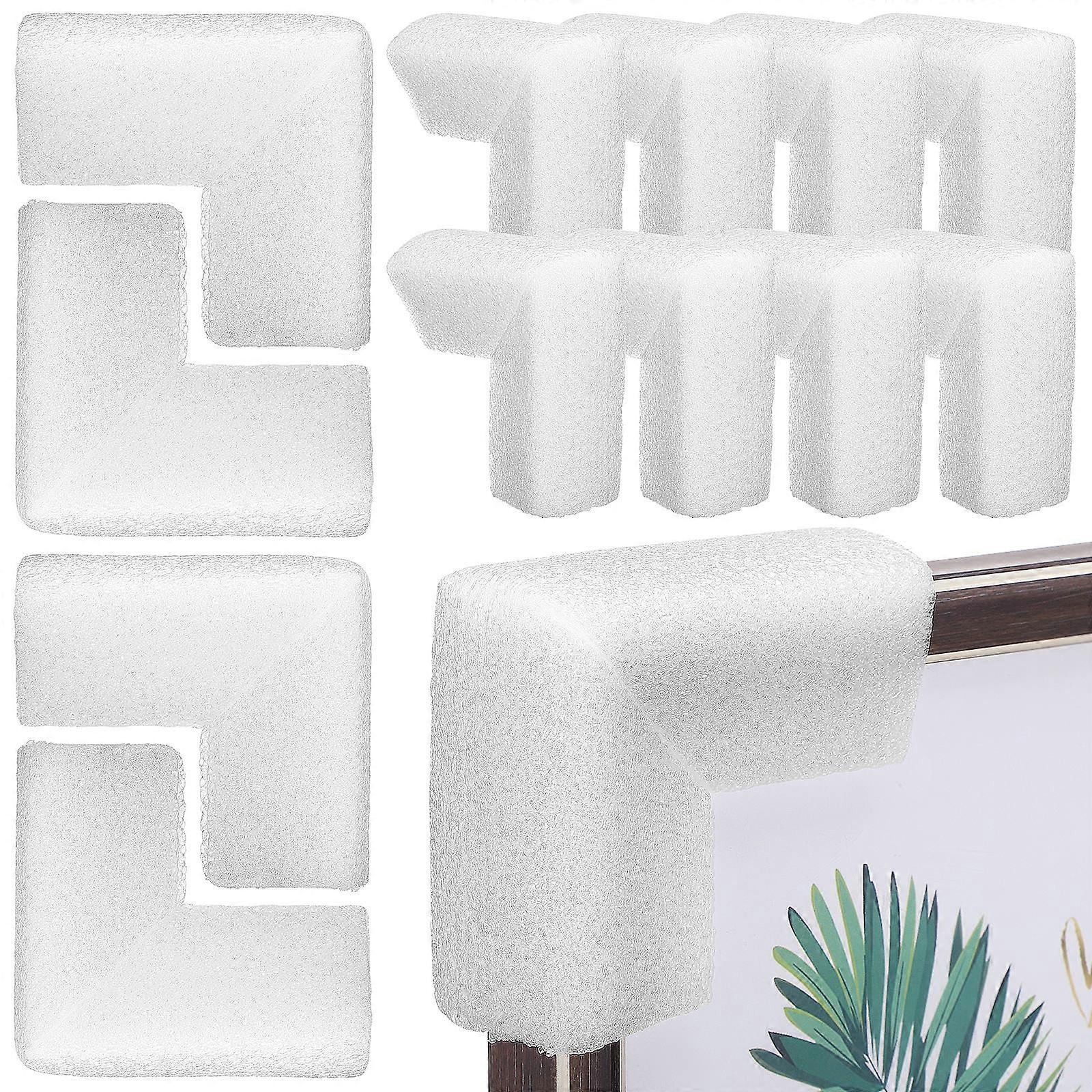 White Packing Corner Protectors 24Pcs for Cushioning Packaging Use