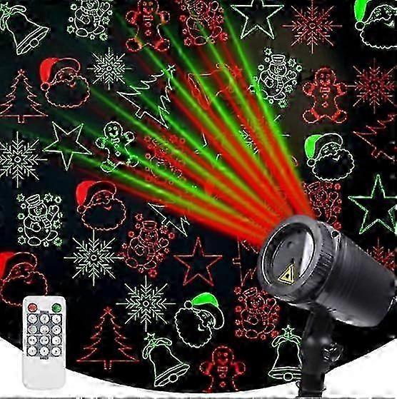 Christmas Laser Projector Lights, Led Projection Lights With Remote, Christmas Lights Projector Star Laser Lights (multi-colored)
