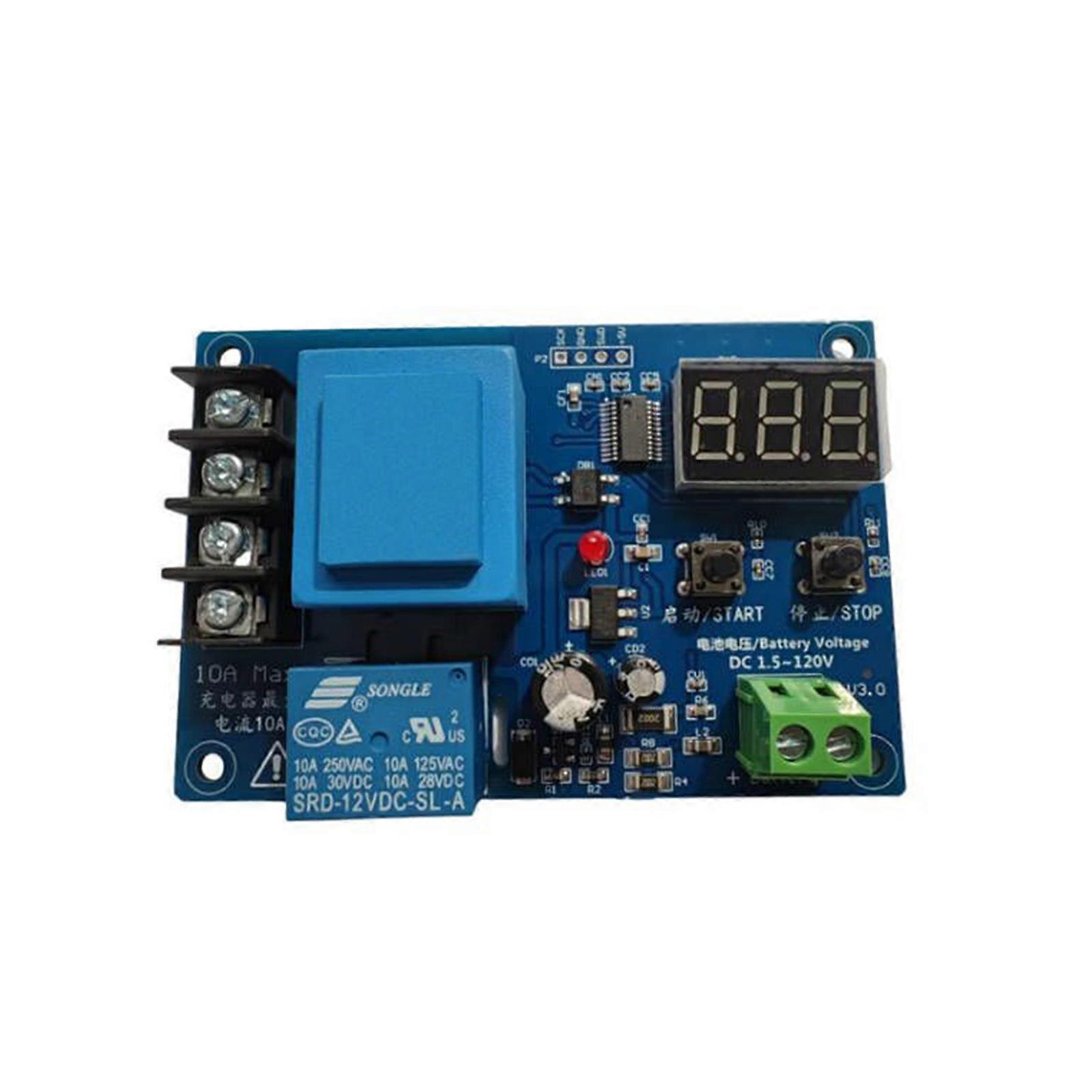 XH-M602 Battery Charger Module Digital Display AC220V Lithium Storage Battery Charging Control Board for 3.7-120V Multicolor
