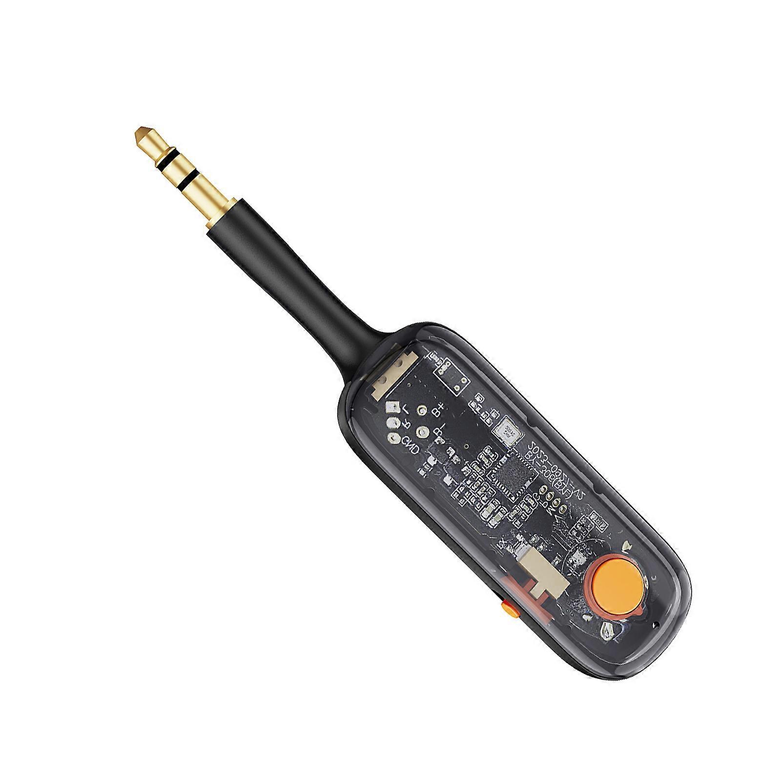 Bluetooth-compatible 5.3 Transmitter Receiver Bluetooth-compatible Sound Adapter for Car 2 in 1 Adapter for Home Stereo Multicolor