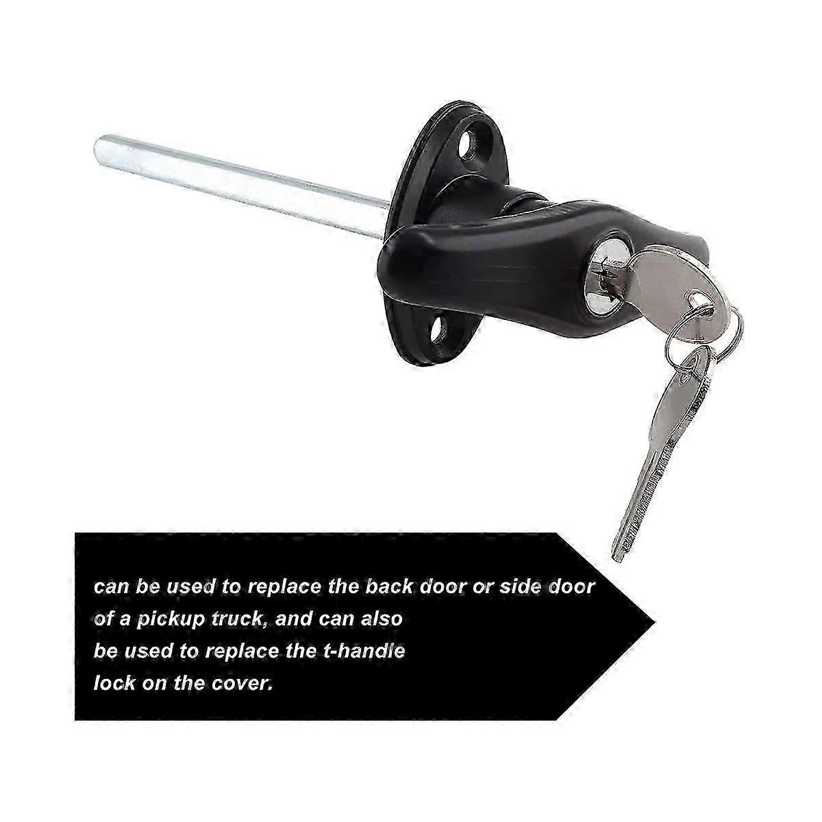 Truck Cap Locking T-Handles Campers Topper Lock, Campers Shell Locks and Keys T-Handle Canopy Repla