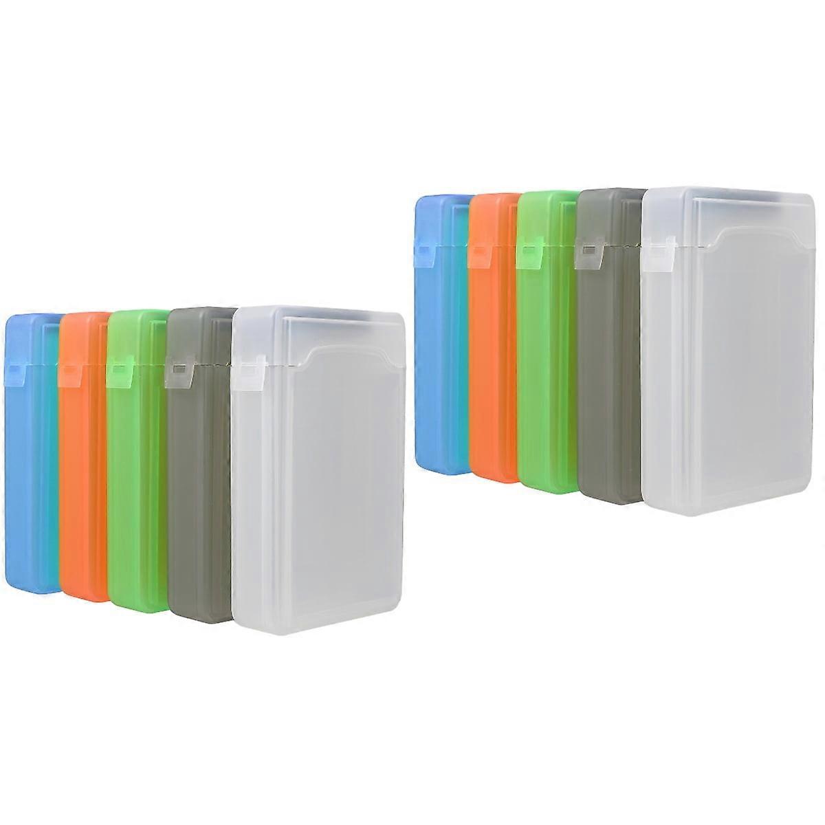 10 Pcs Hard Disk Protection Box Suitcase Hard Disk Protector Hdd Storage Box Laptop Protective Case Hard Disk Case