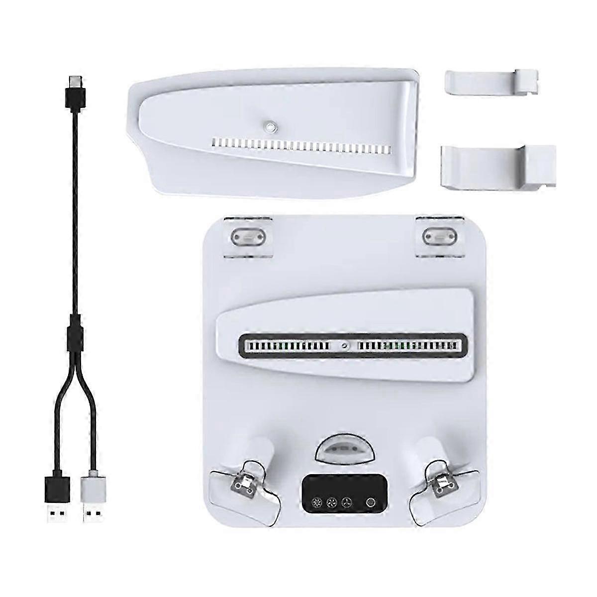 For Vertical Stand with Heat Sink, Charging Dock for PS5Pro/PS5Slim/ VR2 Console