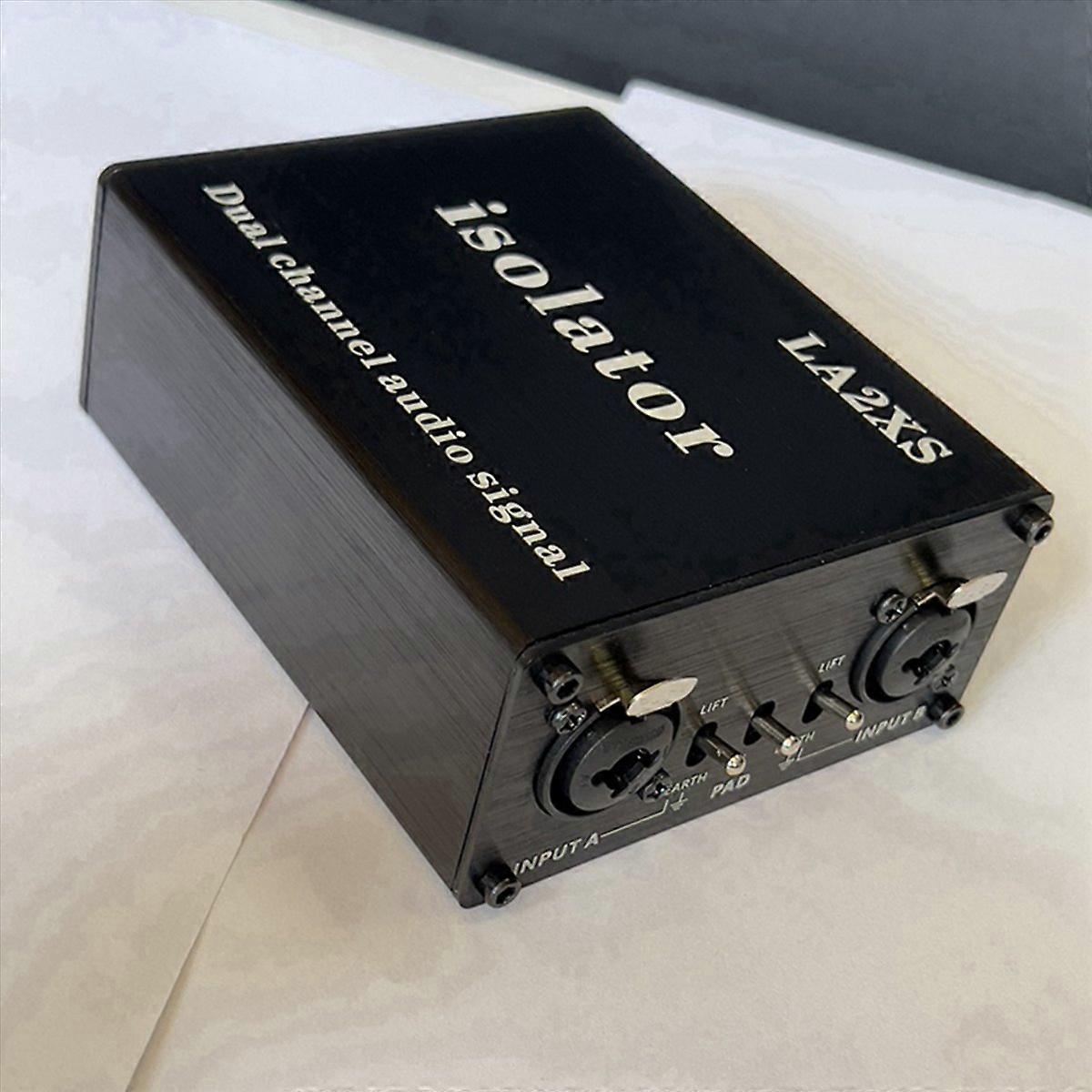 2Pcs Audio Isolator Noise Reduction Filter Eliminates Current Noise Dual-Channel 6.5 XLR Mixer Audio