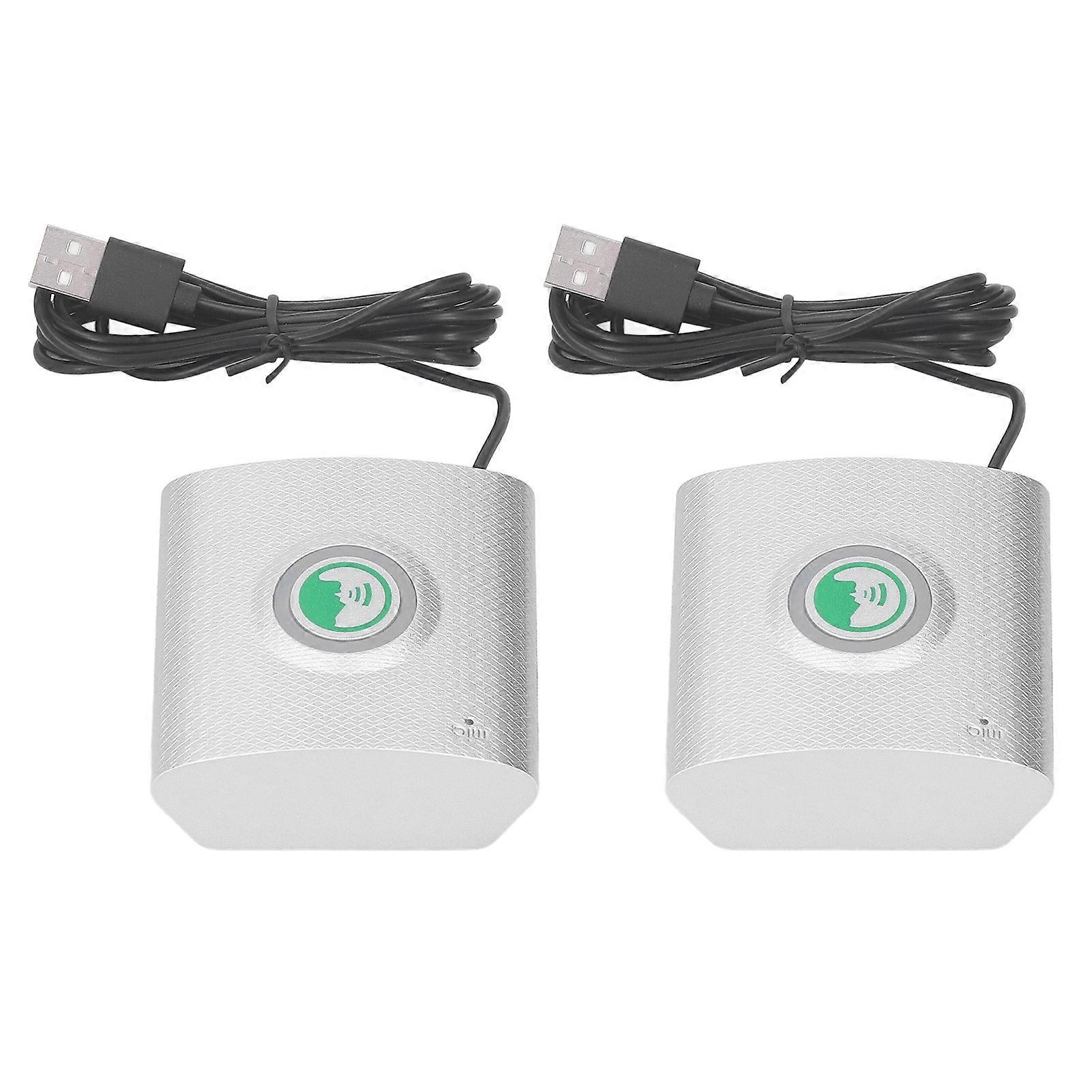 Smart Wireless 2 Way Voice Intercom Doorbell for Home Office Security - Loud & Clear, Silver