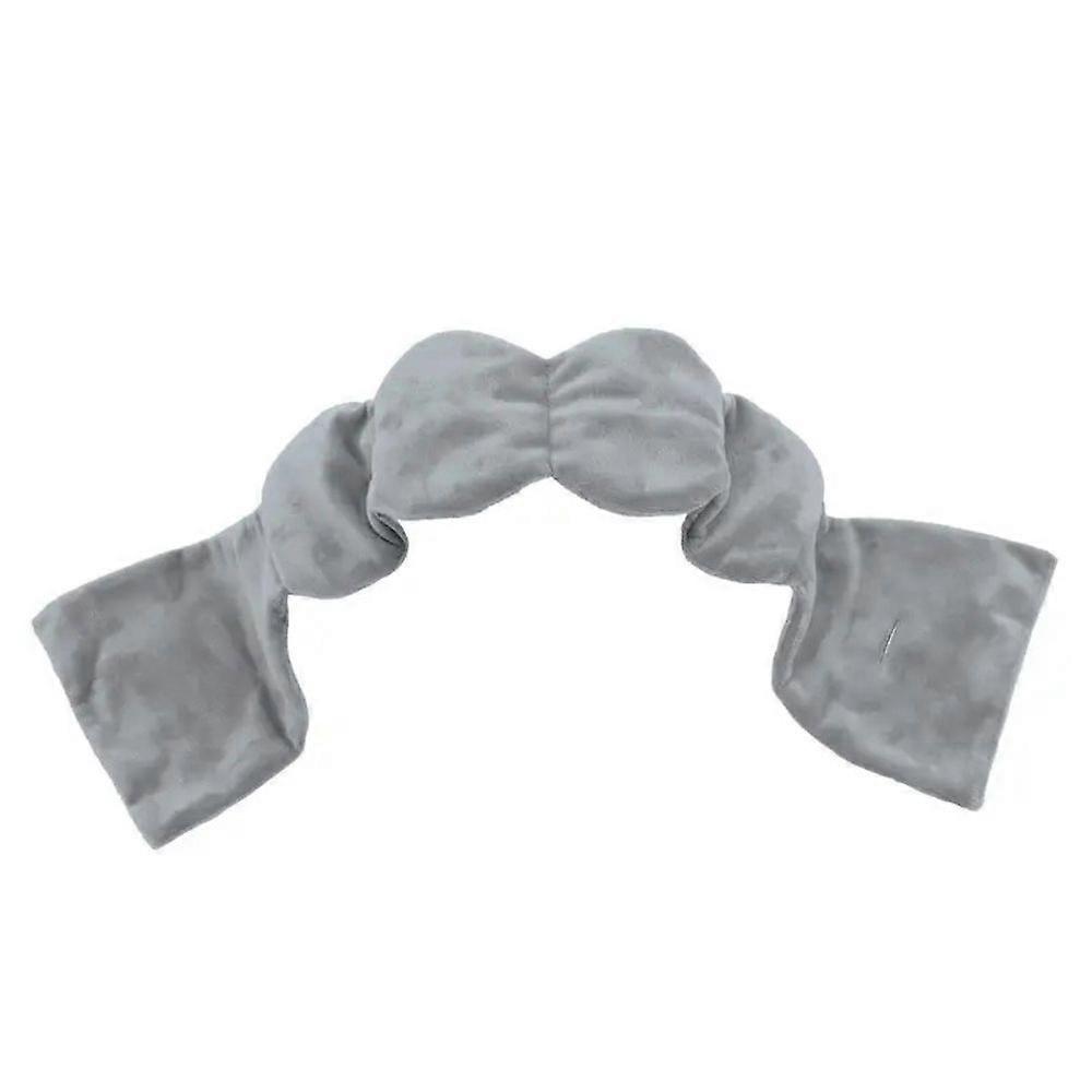 Soft Compression Silk Sleep Mask for Travel, Adjustable Size, Light Blocking, Comfortable Design, Black Color