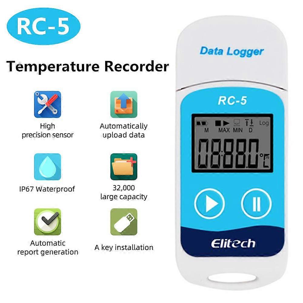 Mini Data Logger RC-4/4HC/5/5+/GSP-6 Digital USB Temperature Humidity Internal Sensor High Precision Recorder 30% off