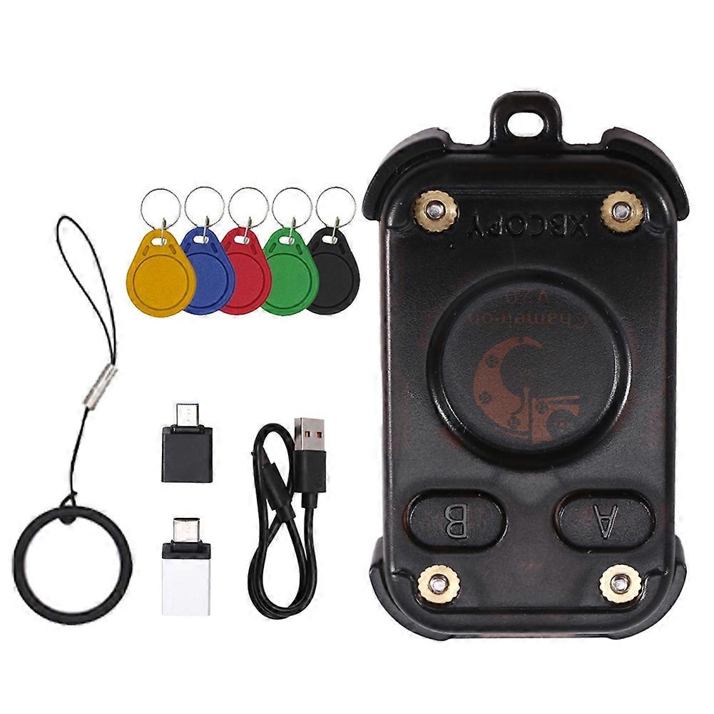 Chameleon V2.0 RFID Smart Chip Reader Emulator Smart Card Emulator NFC Duplicator+5xUID Keychain 125K 13.56M Card Decode